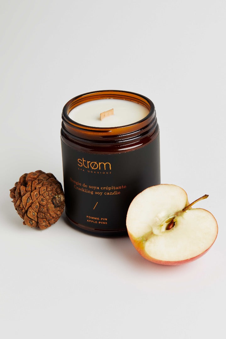 Crackling soy candle