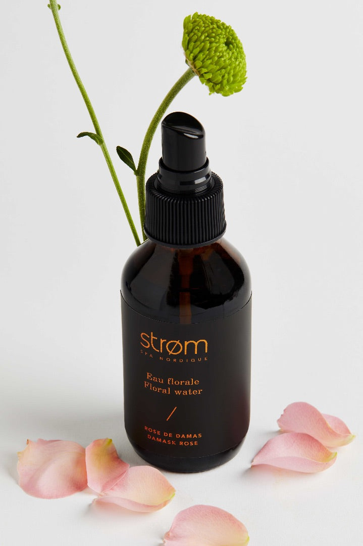 Damask rose flower water