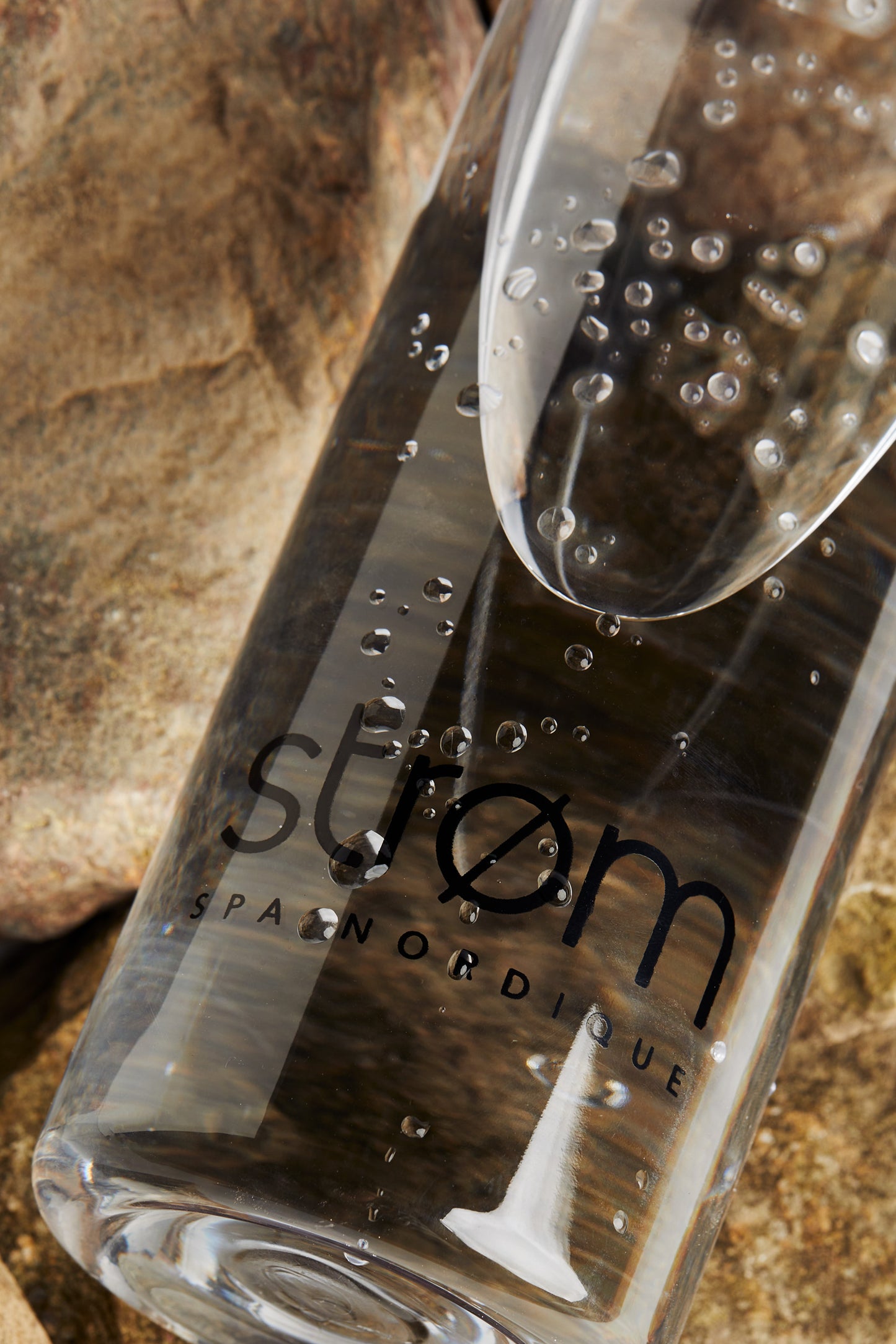 Clear water bottle