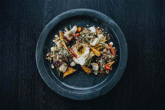 Salade de légumes d’hiver et graines germées