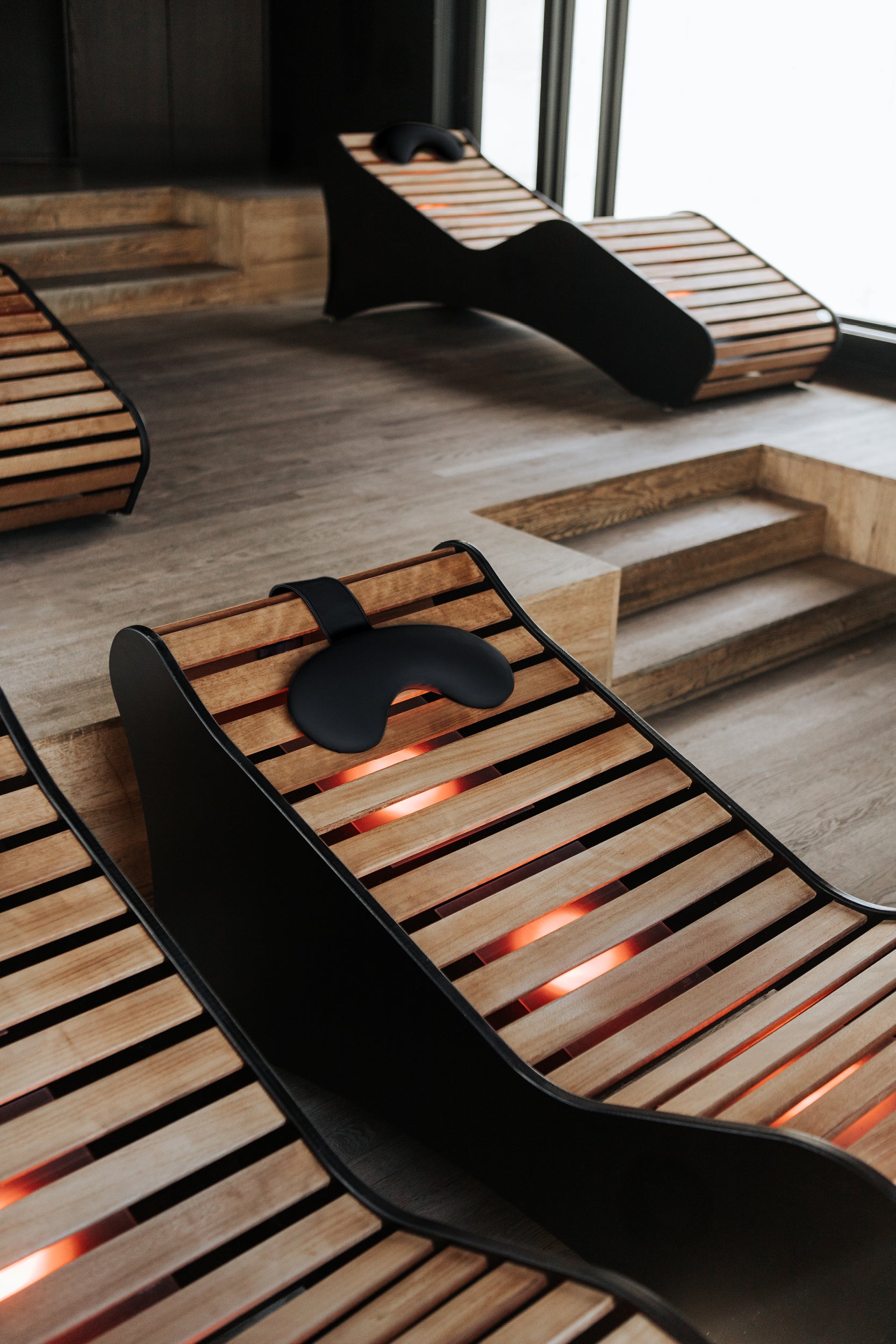 Rød relaxation room