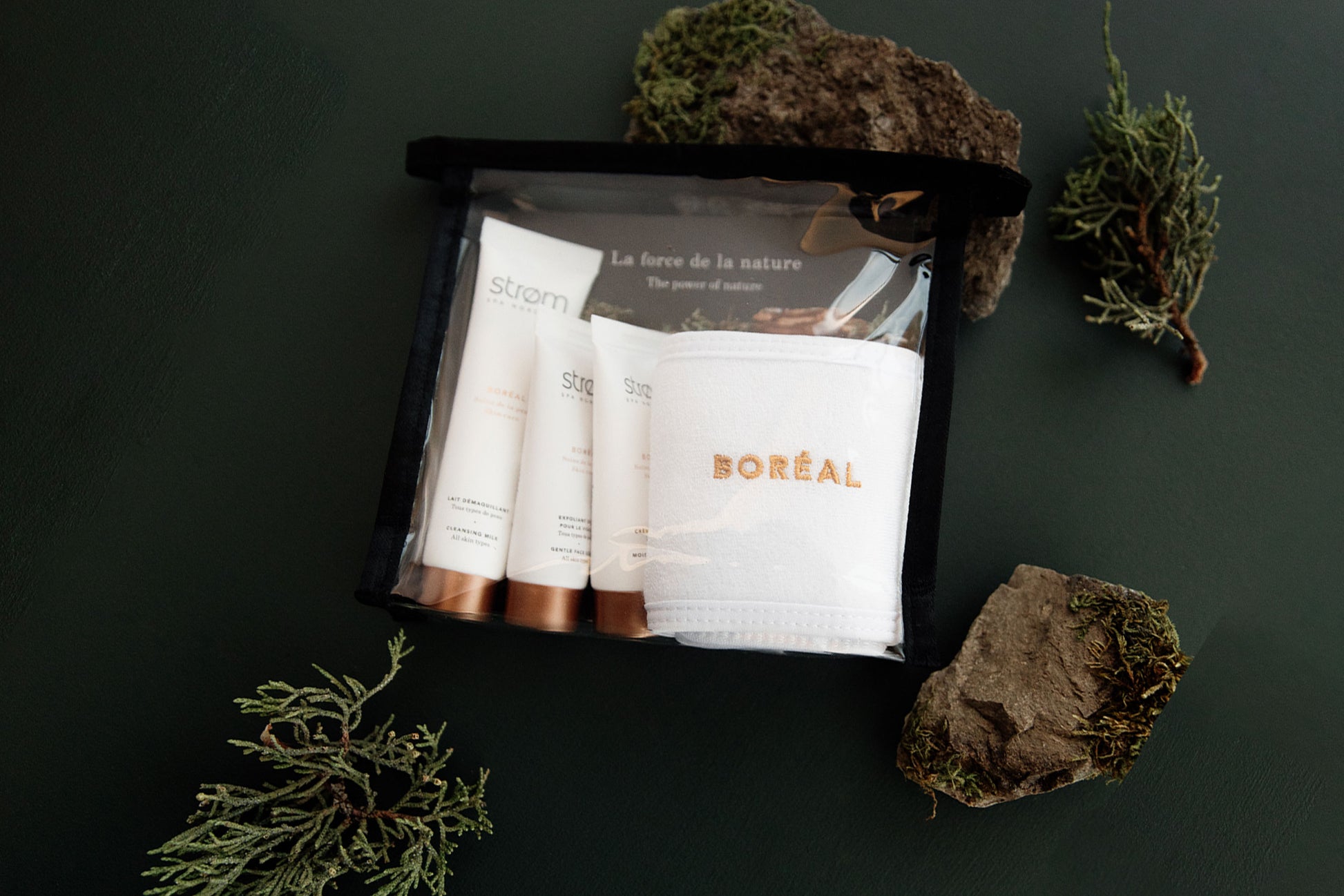 Trousse de voyage de la gamme BORÉAL en prime - ( Strøm spa nordique )