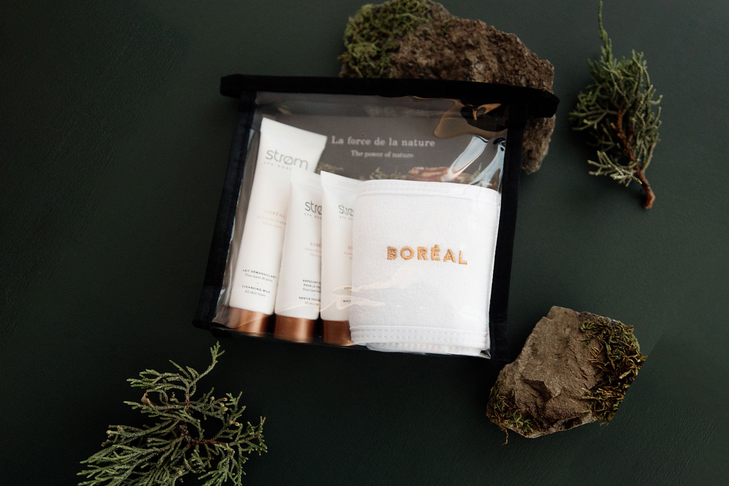 Trousse de voyage de la gamme BORÉAL en prime - ( Strøm spa nordique )
